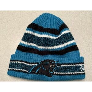 New Era Carolina Panthers Size Youth Beanie Toboggan Hat